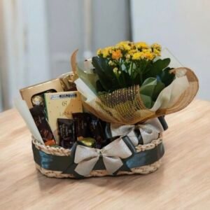 Cesta Cachepot de chocolates finos