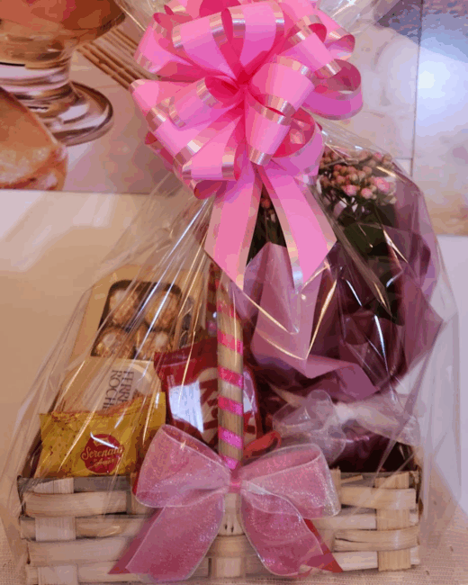 Cesto flor com chocolate - Imagem 2